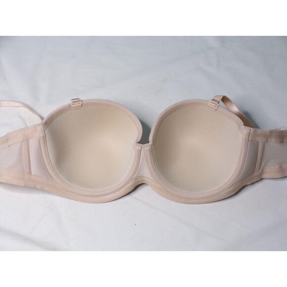 🆕WACOAL Red Carpet Strapless Convertible Underwire Bra 32DDD Nude Beige #854119 - Picture 12 of 12